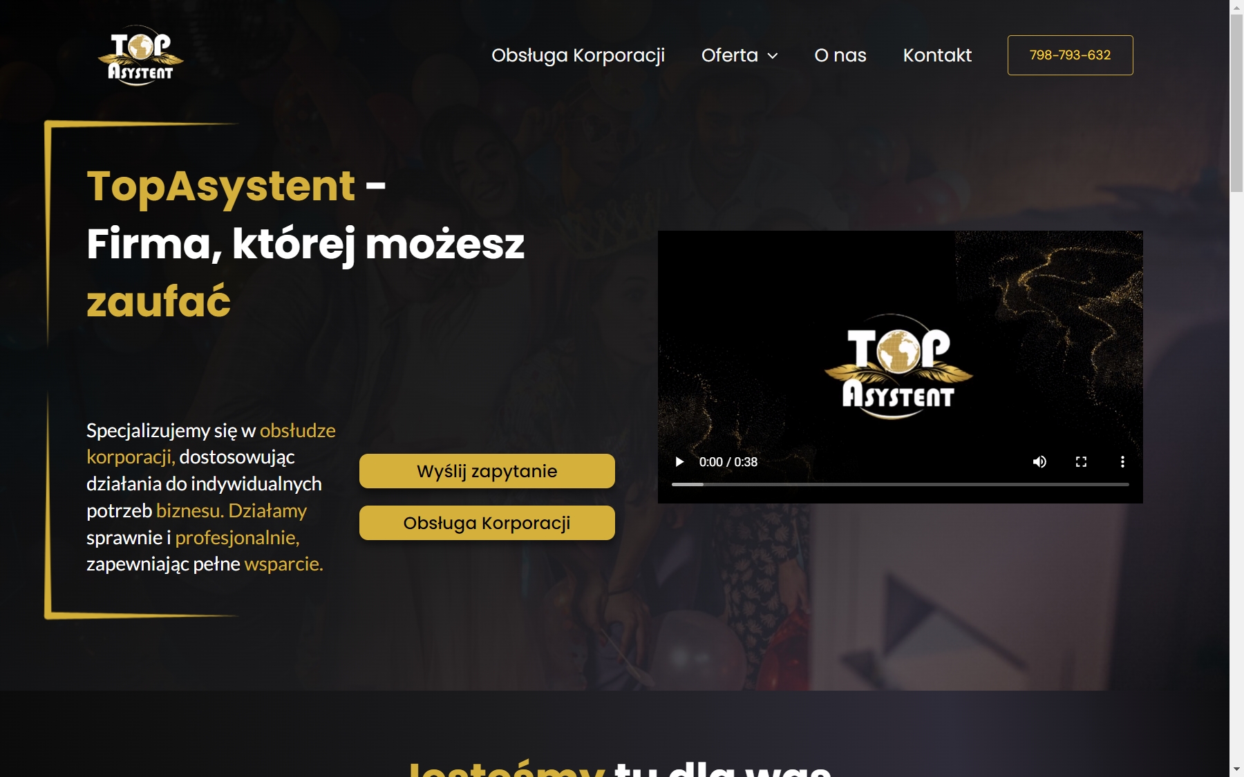 TopAsystent na laptopie - widok 1